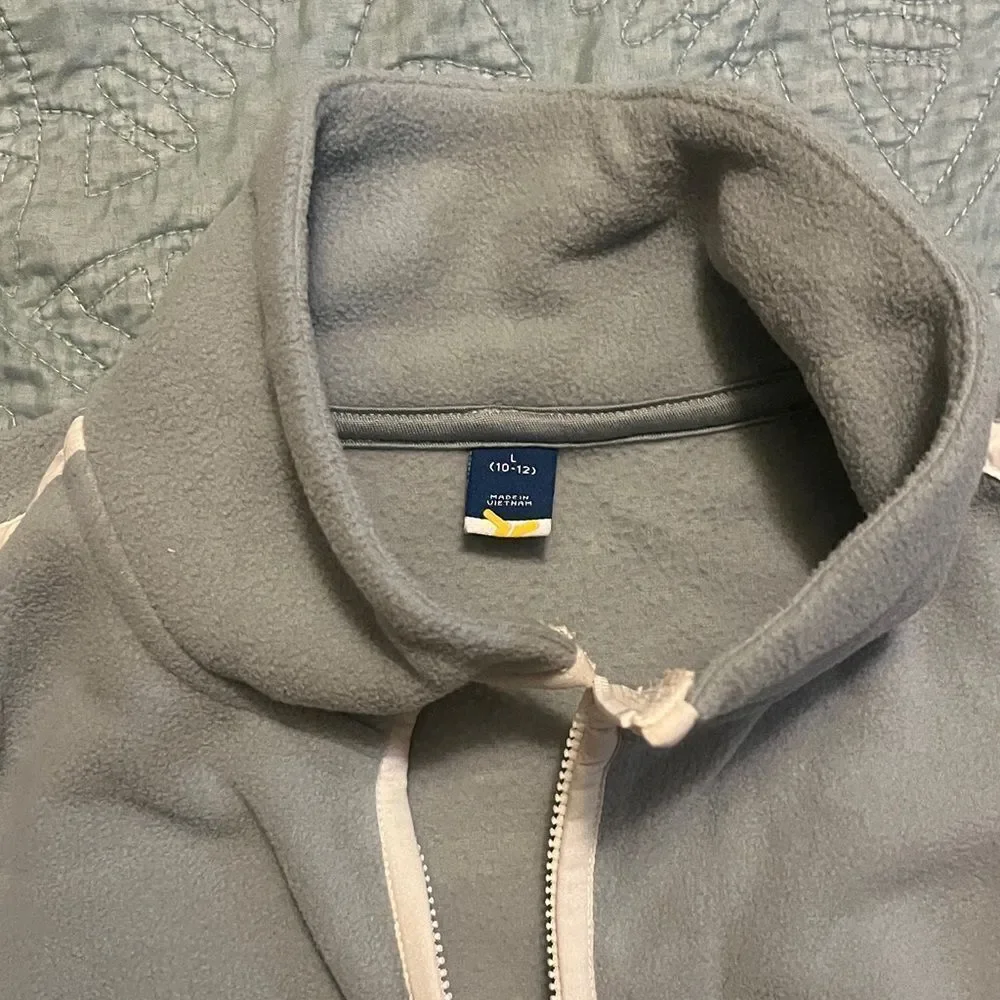 Old Navy Light Blue Quarter-Zip Fleece Sweater